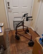 Heavy-Duty Folding Rollator Walker with Basket & Tray - Image 4