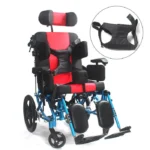 High Back Reclining Wheelchair For Kids Cerebral Palsy Fully Lying Wheelchair - Image 8