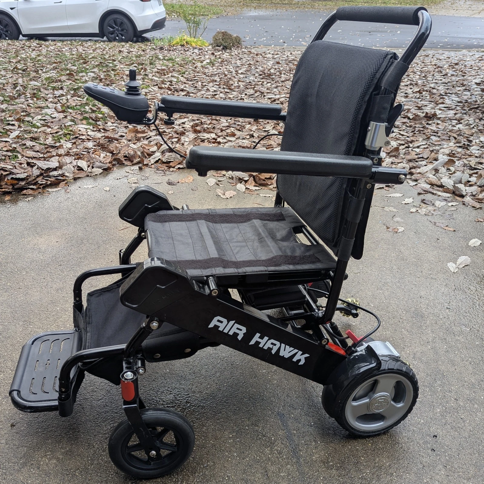 s-l1600-2 Air Hawk 41lb Folding Electric Power Wheelchair Airline Approved Dual Battery - Image 1